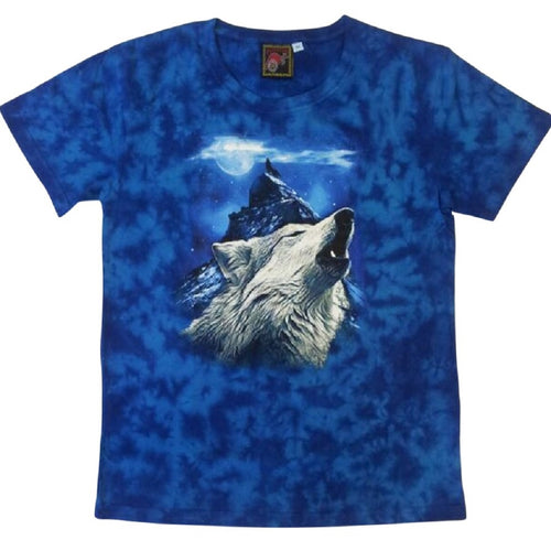 Bushfire Night Wolf Batik tie dye t-shirt online