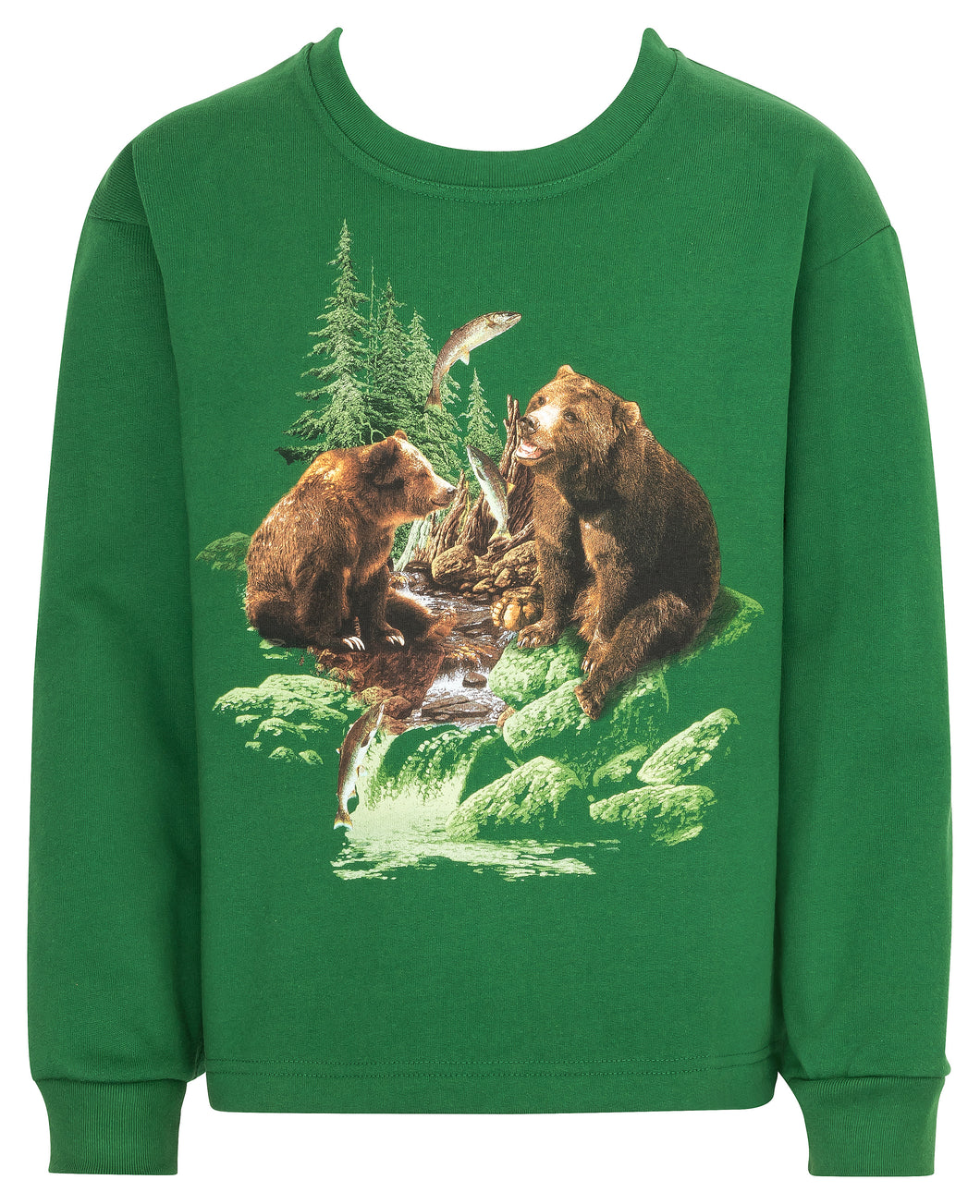 Bushfire Sweatshirt Kinder Grizzly grün BSWK034