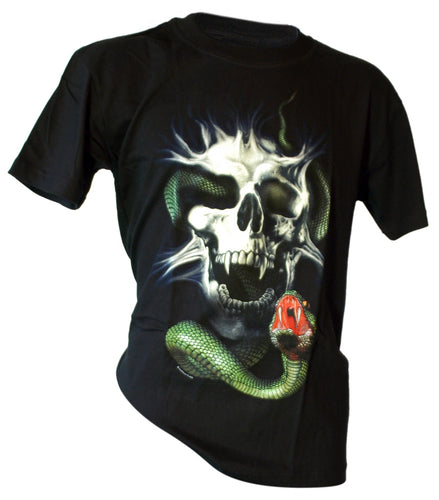 Totenkopf Skull Snake Schlange Online Shop Deutschland T-shirt kaufen