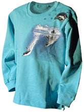Lade das Bild in den Galerie-Viewer, Bushfire Sweatshirt Kinder Pinguine, Fairy Pinguins, blau RNSK837
