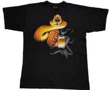 Lade das Bild in den Galerie-Viewer, Bushfire Schlange Snake Animal Tier T-Shirt schwarz 
