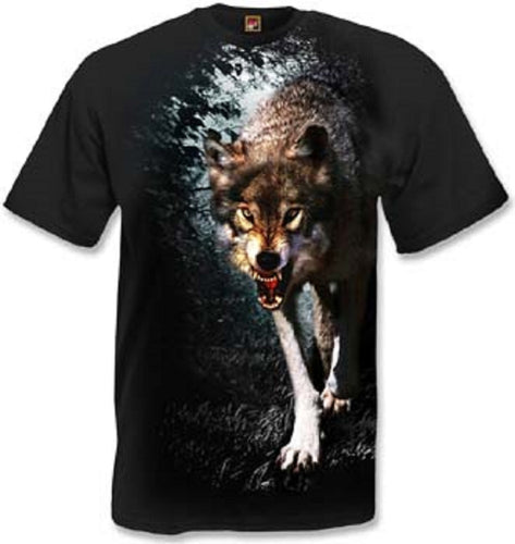 Bushfire Angry Wolf Wölfe Wolves t-Shirt günstig online kaufen