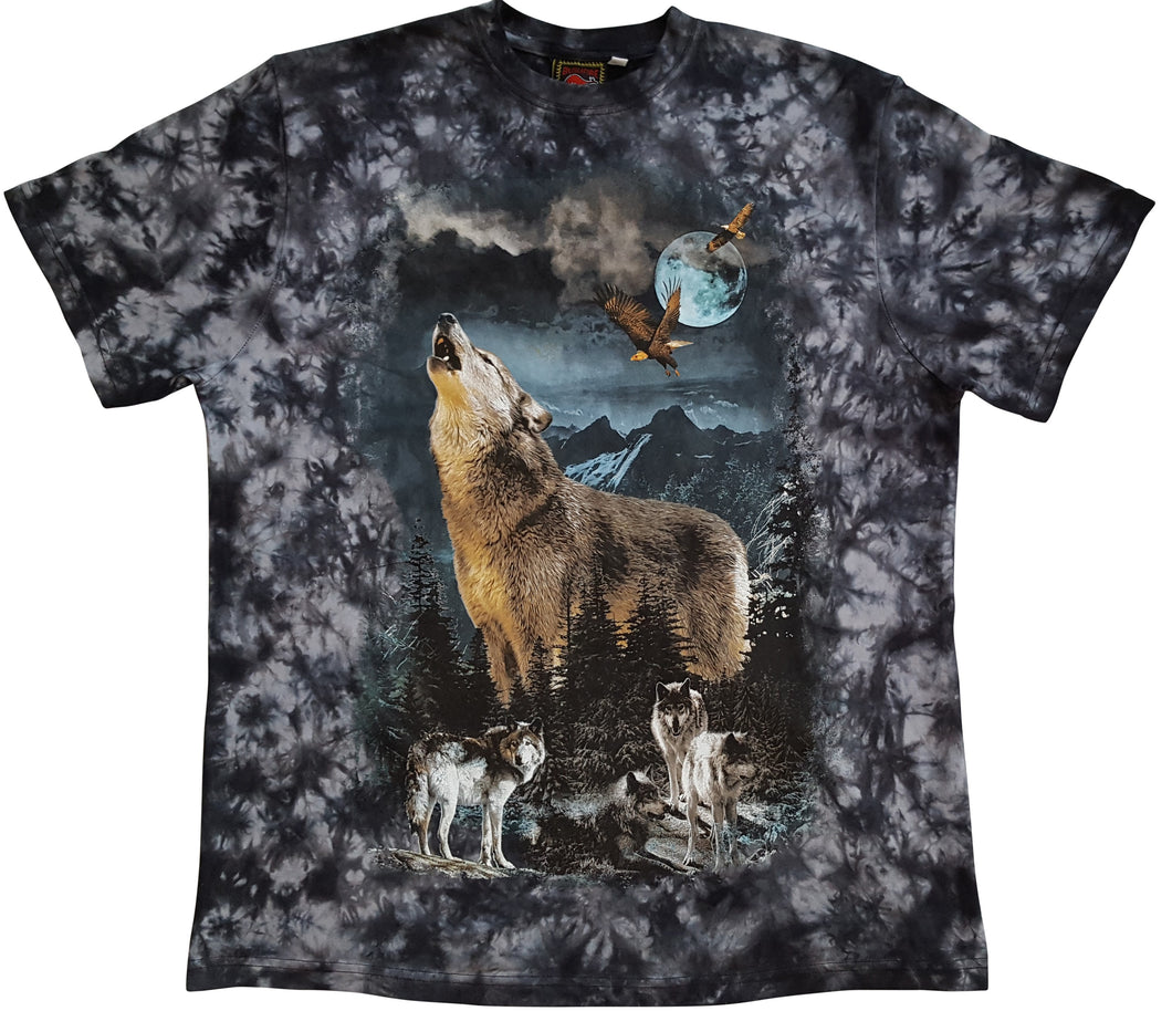 Bushfire Batik Moon Wolf T-Shirt - BSH069TD antra