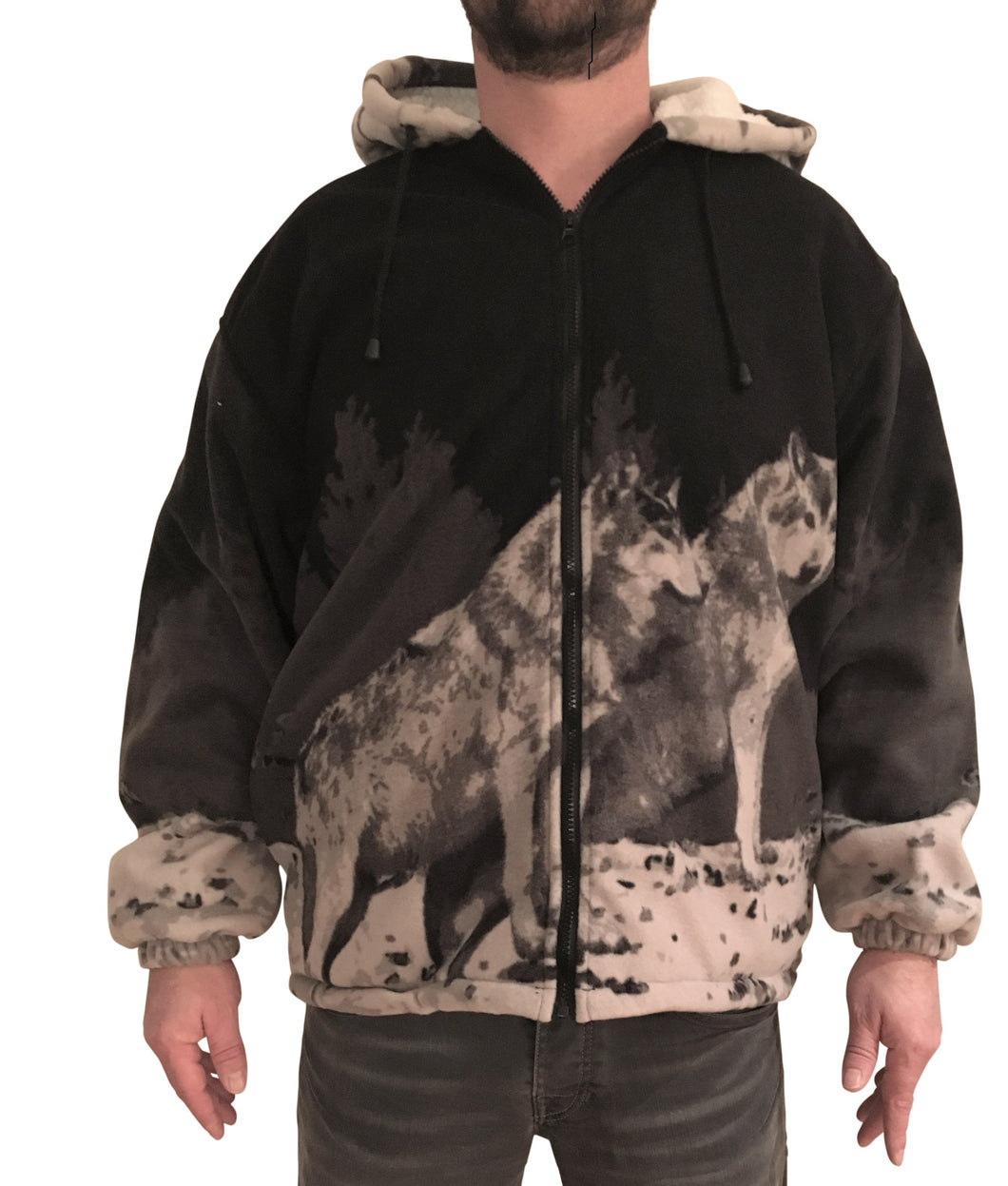 Wolf Wölfe Fleece Jacke online Shop Europa Deutschland jetzt günstig kaufen