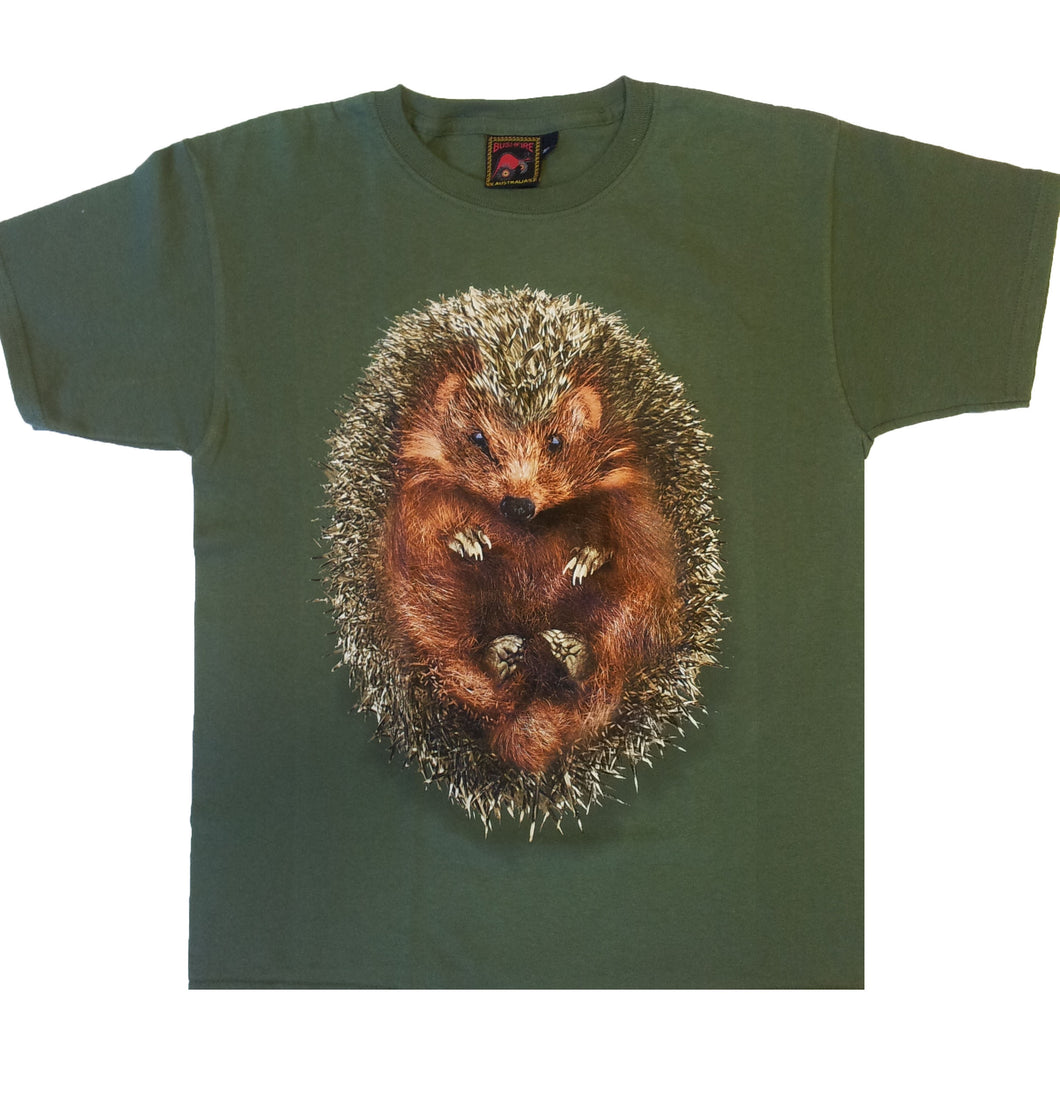 Bushfire Kinder T-Shirt Igel, oliv  BSHK063