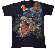 Lade das Bild in den Galerie-Viewer, Bushfire Kinder T-Shirt Crocodylus, Kinder Krokodil, blau CTFK859
