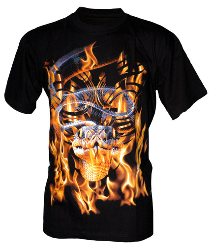 Fire and Snake Biker T-Shirt online kaufen Deutschland