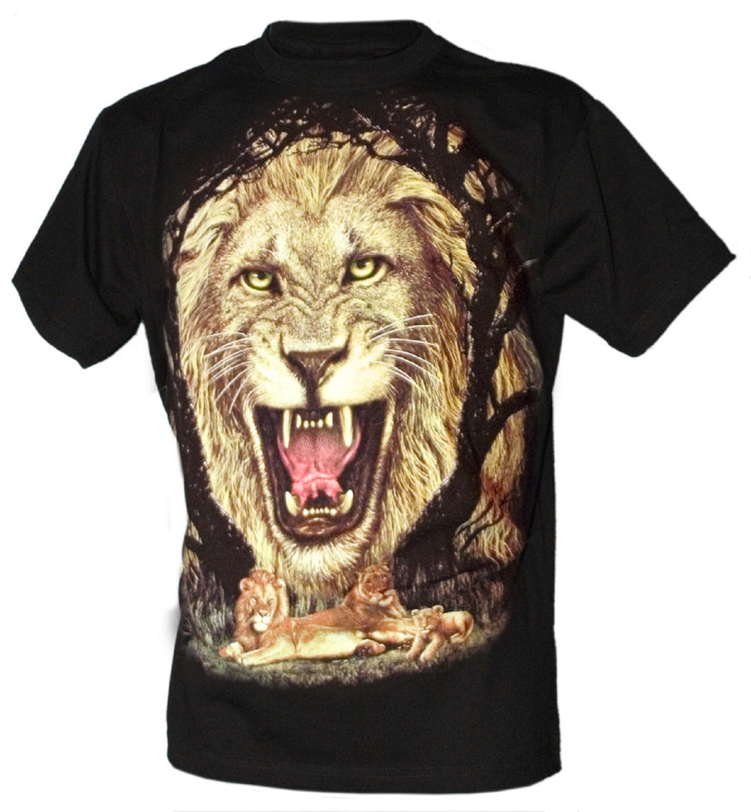 Bushfire Löwen T-Shirt Lion Animal Design online kaufen