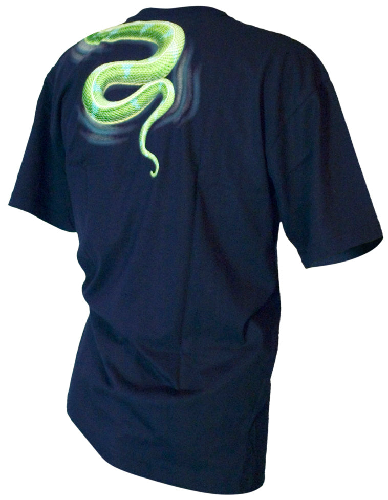 Shop – T-Shirt blau, Schlange, Bushfire Bushfire Python, Kinder CTFK808